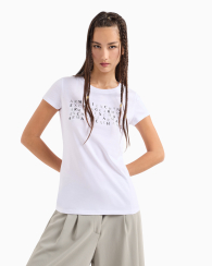 Женская футболка Armani Exchange с логотипом 1159832788 (Белый M)