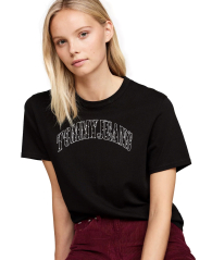 Футболка женская Tommy Hilfiger Jeans с логотипом 1159832847 (Черный L)