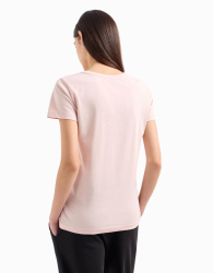 Женская футболка Armani Exchange с логотипом 1159833091 (Розовый XL)