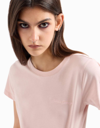 Женская футболка Armani Exchange с логотипом 1159833091 (Розовый XL)