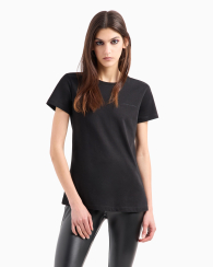 Женская футболка Armani Exchange с логотипом 1159833244 (Черный XL)