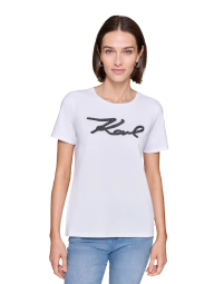 Женская футболка Karl Lagerfeld Paris 1159833563 (Белый XL)