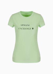 Жіноча футболка з логотипом Armani Exchange 1159833953 (Зелений XL)