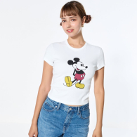 Футболка UNIQLO с принтом Mickey Mouse 1159833970 (Белый XS)