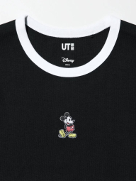 Футболка UNIQLO з вишивкою Mickey Mouse 1159833989 (Чорний M)