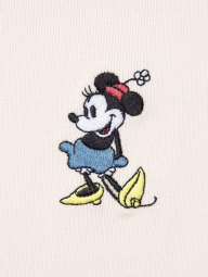 Футболка UNIQLO с вышивкой Mickey Mouse 1159834060 (Белый S)