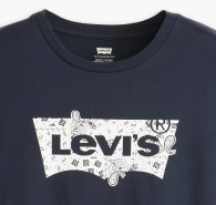 Жіноча футболка з логотипом Levi's 1159834304 (Синій S)