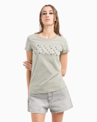 Женская футболка Armani Exchange с логотипом 1159834432 (Серый L)