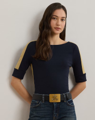 Женская футболка Ralph Lauren 1159834567 (Синий L)