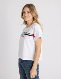 Женская футболка U.S. Polo Assn с логотипом 1159834971 (Белый L)