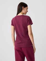 Женская футболка GAP с логотипом 1159835107 (Бордовый M)