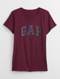Женская футболка GAP с логотипом 1159835107 (Бордовый M)
