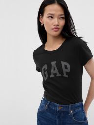 Женская футболка GAP с логотипом 1159836644 (Черный S)