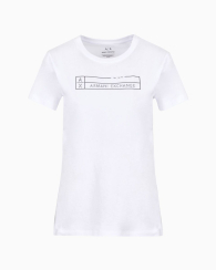 Жіноча футболка Armani Exchange з логотипом 1159835186 (Білий XL)