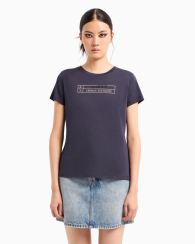Женская футболка Armani Exchange с логотипом 1159835187 (Синий XL)