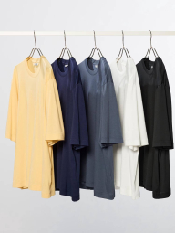 Футболка оверсайз Supima UNIQLO 1159835374 (Молочный S)