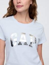 Женская футболка GAP с логотипом 1159836071 (Голубой L)