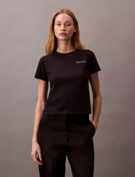 Жіноча футболка Calvin Klein з логотипом 1159836121 (Чорний XS)