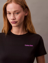 Жіноча футболка Calvin Klein з логотипом 1159836121 (Чорний XS)