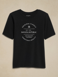 Жіноча футболка Banana Republic з принтом 1159836177 (Чорний S)