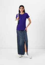 Женская футболка GAP с логотипом 1159836684 (Фиолетовый M)