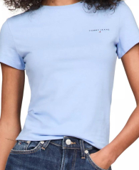 Футболка женская Tommy Hilfiger с логотипом 1159837874 (Голубой S)