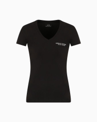 Жіноча футболка з логотипом Armani Exchange 1159837969 (Чорний L)
