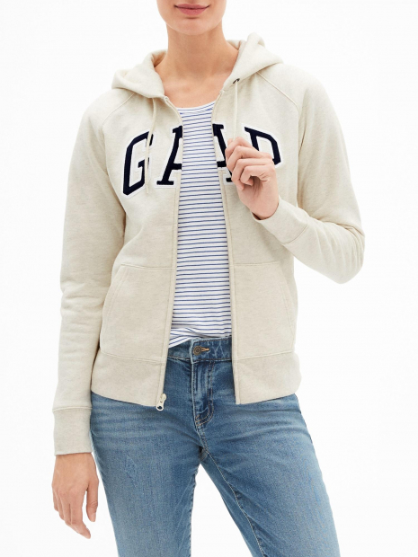 Толстовка жіноча худі GAP art726103 кофта (Бежевий, розмір XXL) 1159749115 (Бежевий, XXL)