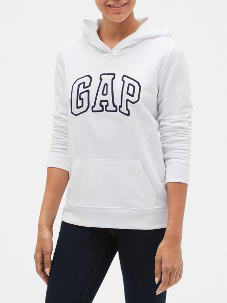 Женское худи GAP с капюшоном art461064 (Белый, размер XS)