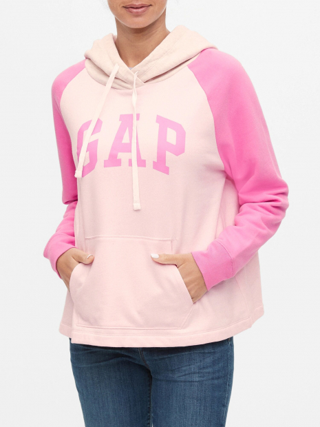 Женское худи GAP с капюшоном art345223 (Розовый, размер XL)