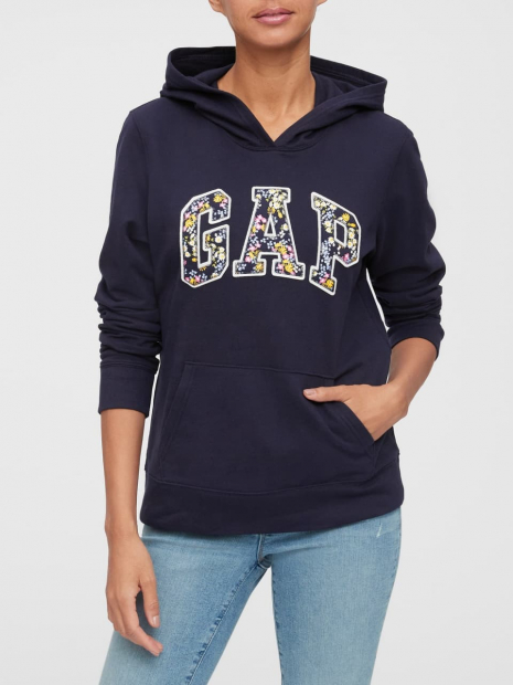 Женское худи GAP кофта с капюшоном art238567 (Синий, размер XS)