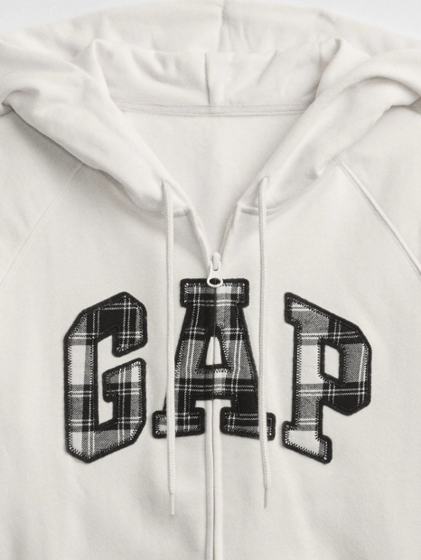 Женская толстовка худи GAP кофта с капюшоном на молнии 1159760193 (Белый, M) 1159760193 (Білий, M)