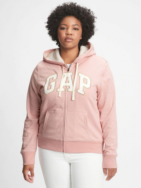 Теплая женская толстовка GAP с логотипом 1159760500 (Розовый, XS)