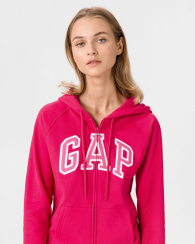 Женская худи на молнии GAP толстовка с логотипом 1159760497 (Розовый, S)