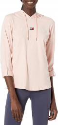 Женское худи Tommy Hilfiger толстовка кофта с капюшоном 1159761500 (Розовый, XL)