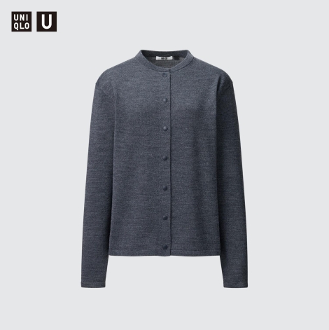 Женский шерстяной кардиган UNIQLO кофта 1159797988 (Серый, S)