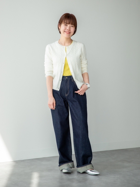 Женский кардиган UNIQLO 1159829078 (Молочный XL)