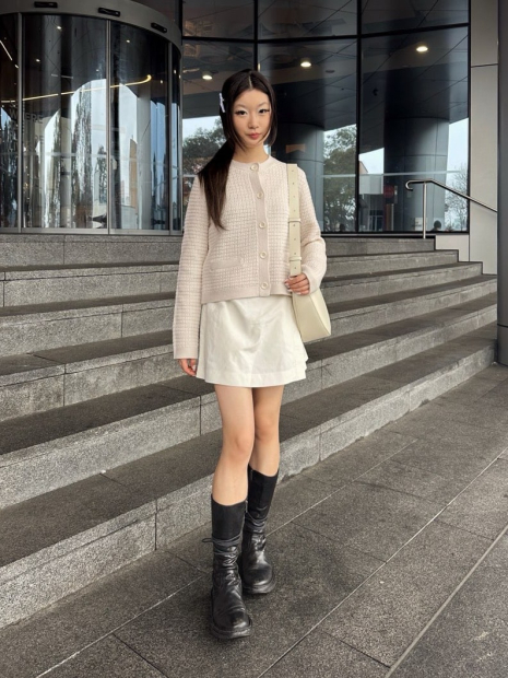 Женский вязаный кардиган UNIQLO кофта 1159831628 (Молочный XXL)