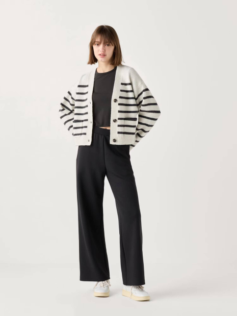 Женский вязаный кардиган Souffle Yarn UNIQLO кофта 1159831955 (Молочный S)
