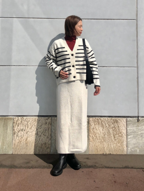 Женский вязаный кардиган Souffle Yarn UNIQLO кофта 1159831955 (Молочный S)