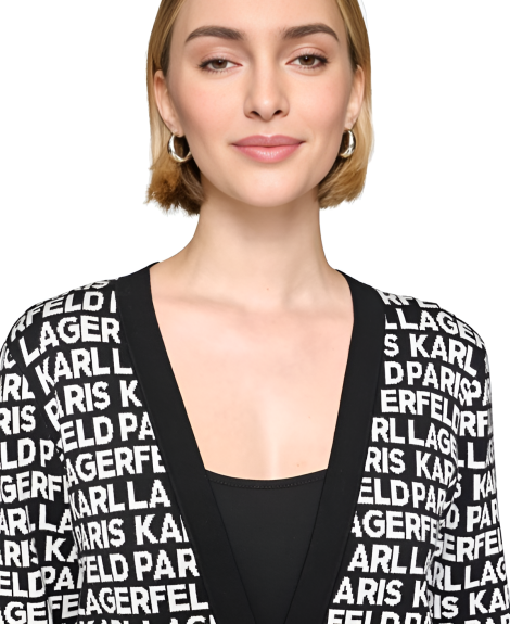 Кардиган жіночий Karl Lagerfeld з логотипом 1159833383 (Чорний L)