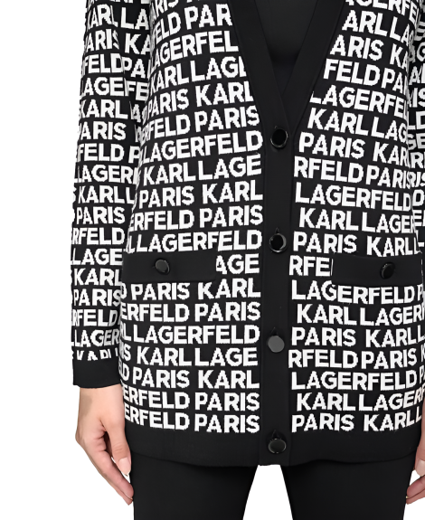 Кардиган жіночий Karl Lagerfeld з логотипом 1159833383 (Чорний L)