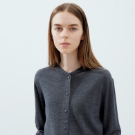 Женский шерстяной кардиган UNIQLO кофта 1159797988 (Серый, S)