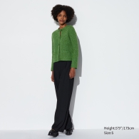 Женский теплый кардиган UNIQLO кофта 1159813538 (Зеленый, XS)