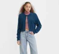 Жіночий кардиган Levi's кофта 1159813696 (Білий/синій, XXL)