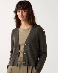 Жіночий теплий кардиган UNIQLO 1159825474 (Зелений M)