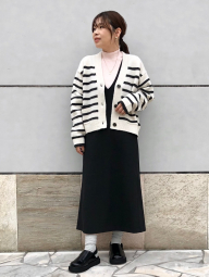 Женский вязаный кардиган Souffle Yarn UNIQLO кофта 1159831955 (Молочный S)