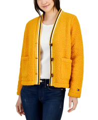 Жіночий кардиган Tommy Hilfiger зі штучного хутра 1159836954 (Жовтий XXL)