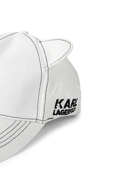 Женская кепка Karl Lagerfeld Paris бейсболка с ушками 1159795906 (Белый, One Size)