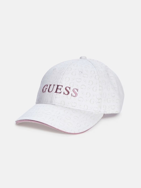 Кепка Guess бейсболка с логотипом 1159817198 (Белый One size)